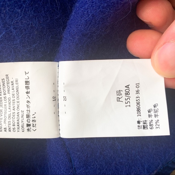 Max Mara Alcamo Coat-blue - Picture 10 of 14